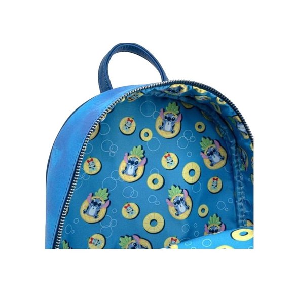 Loungefly Disney Stitch Pineapple Floaty Backpack and Wallet - Picture 5 of 11